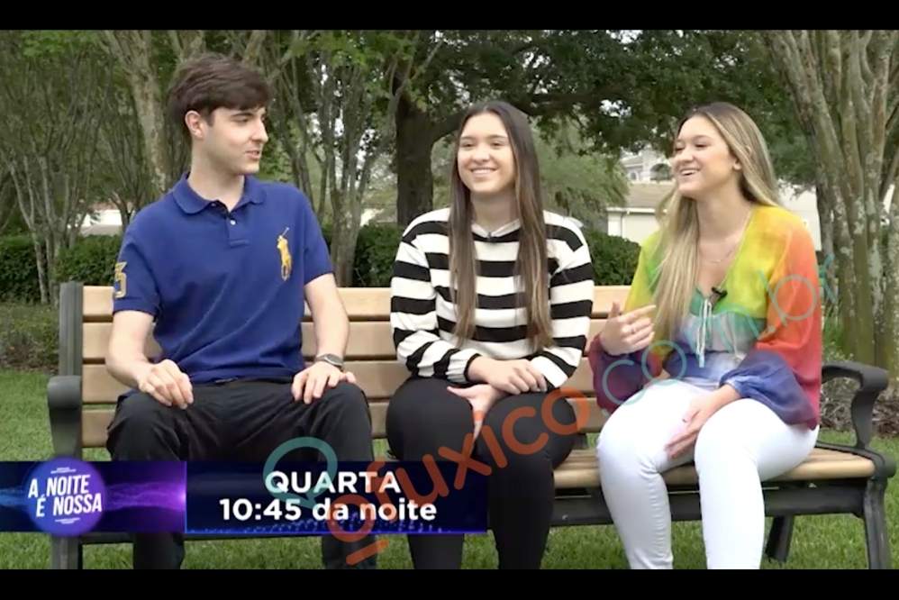 Filhos de Gugu Liberato gravam entrevista em Orlando
