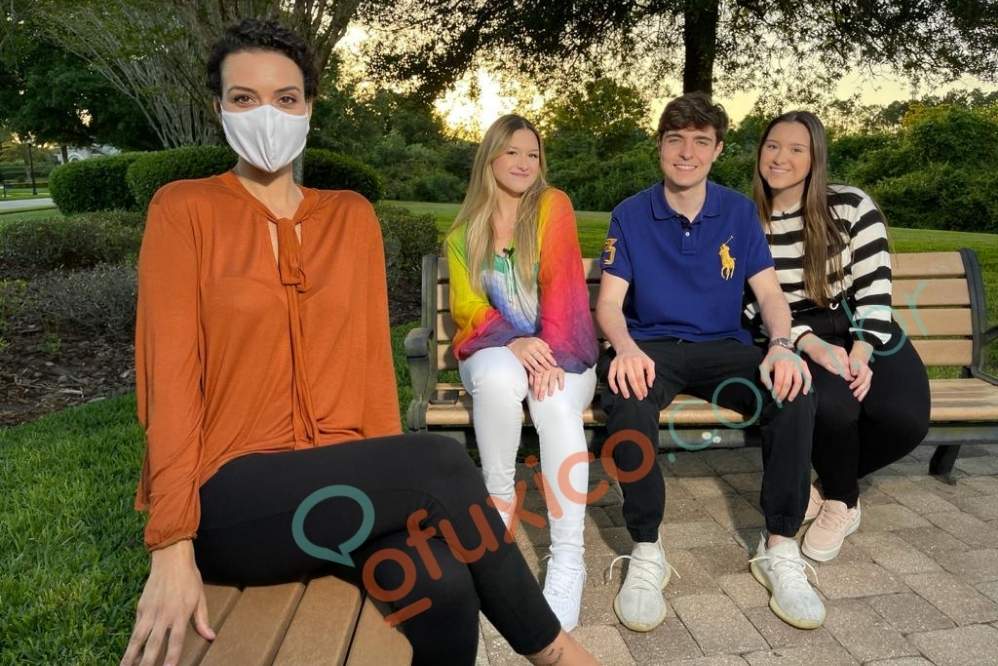 Filhos de Gugu Liberato gravam entrevista em Orlando