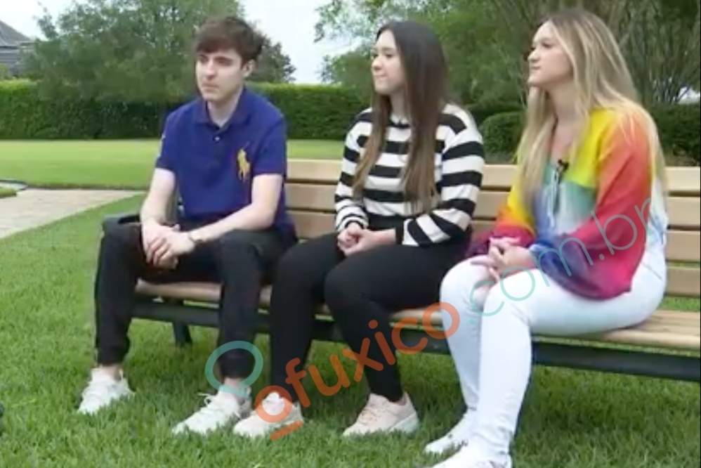 Filhos de Gugu Liberato gravam entrevista em Orlando