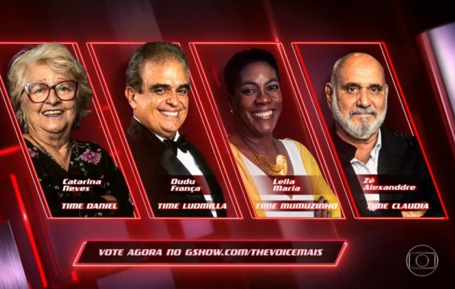 Finalistas do The Voice Mais, da TV Globo