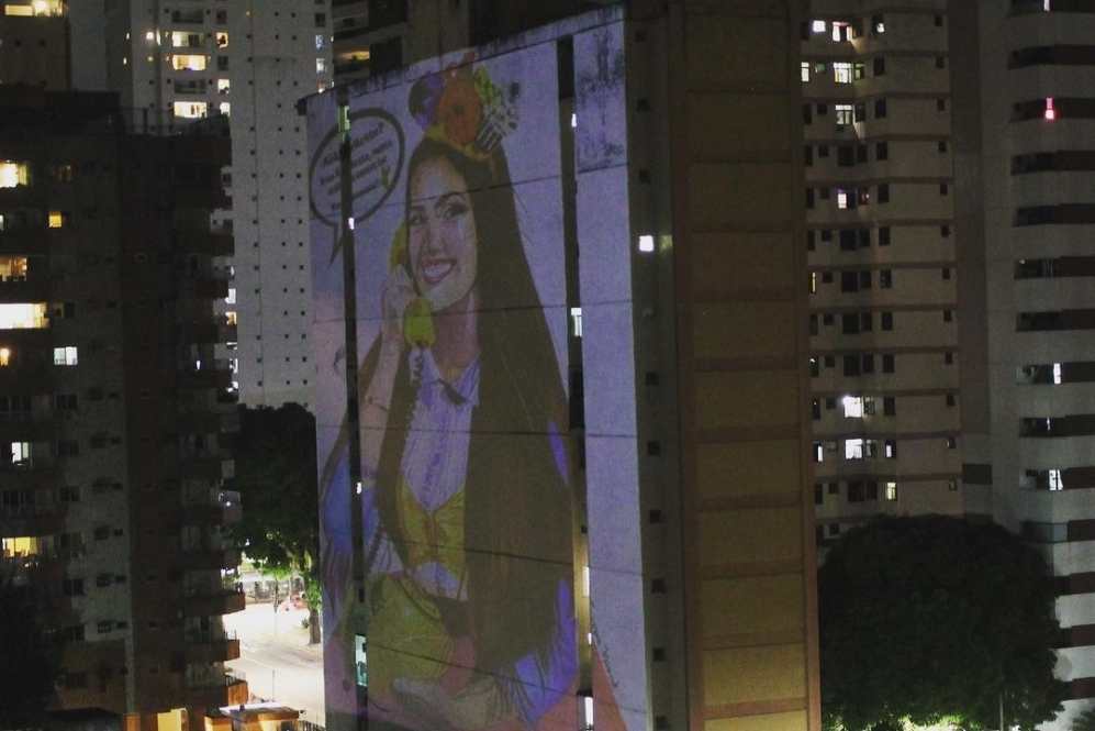 Imagem projetada na exposição “Mostra a sua Arte” em Belém do Pará;