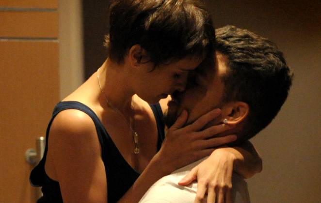 Nina e Jorginho formaram um casal recheado de cenas e beijos picantes