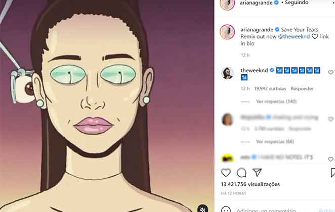 The Weeknd e Ariana Grande se unem em nova colaboração