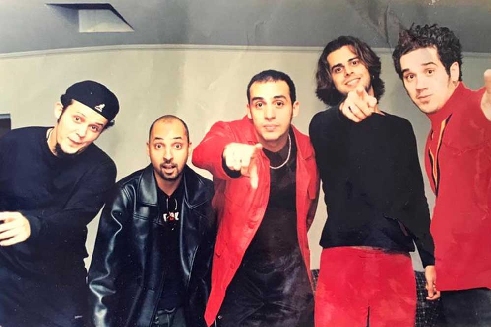 Ano 1997- Camarim da primeira turnê do Jota Quest