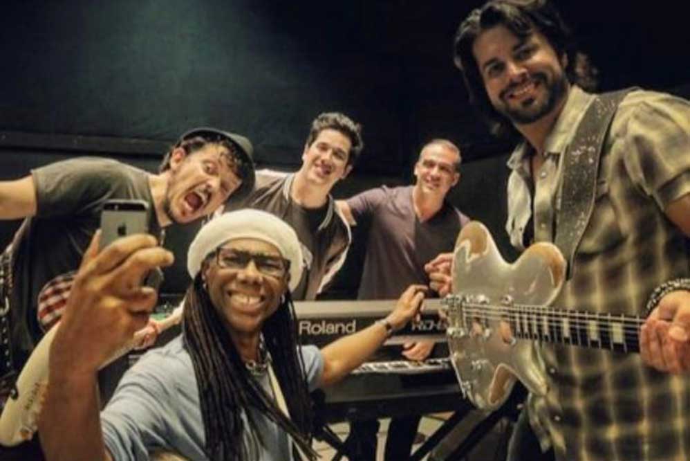 2016- Jota Quest em Nova Iorque com Nile Rogers
