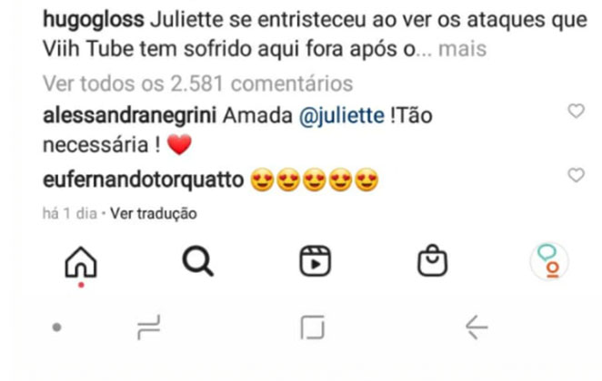 Alessandra Negrini elogia Juliette Freire