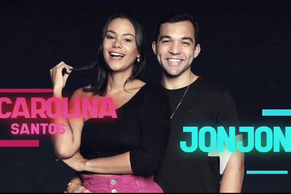 DJ e Comunicador, Jonathan Costa, e a esposa Carolina Santos, empresária