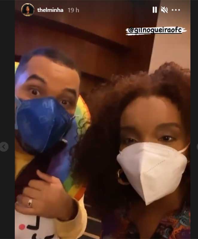 Gil e Thelminha se encontram