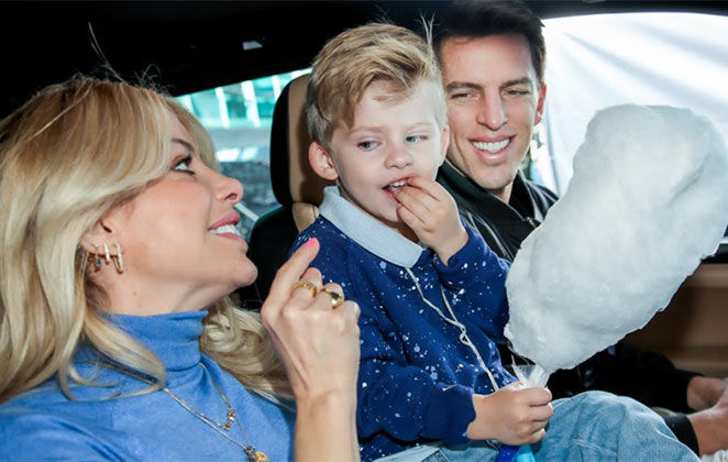 O clã se divertiu bastante na estreia do filme Viagem ao Mundo Animal