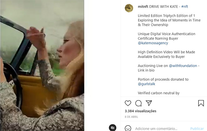 Kate Moss dirige para vídeo leiloado