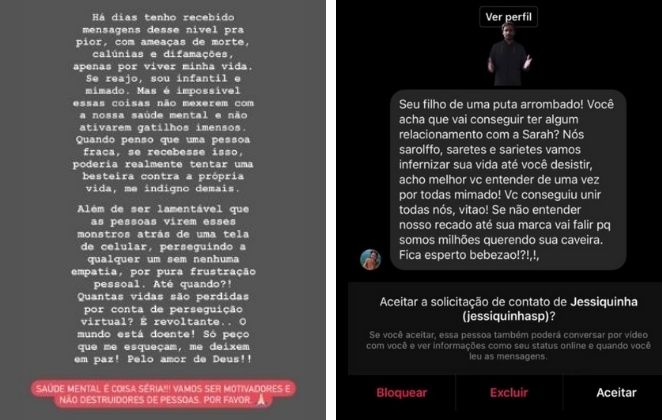 Lucas Viana desabafa sobre ataques na web