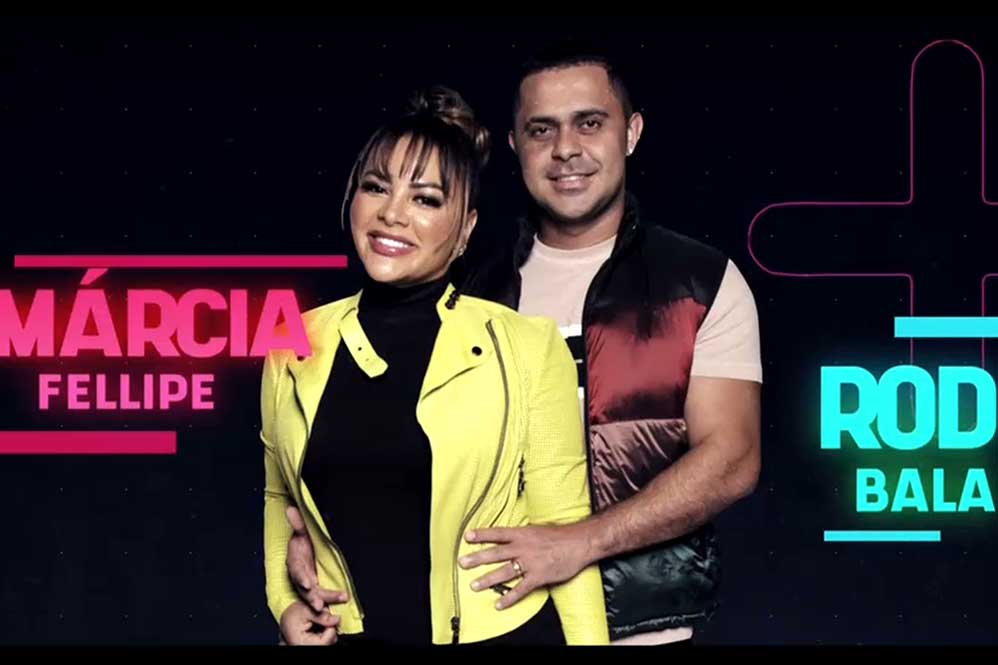 A cantora e dona do sucesso Quem Me Dera, Márcia Felippe e o marido Rod Bala, produtor musical