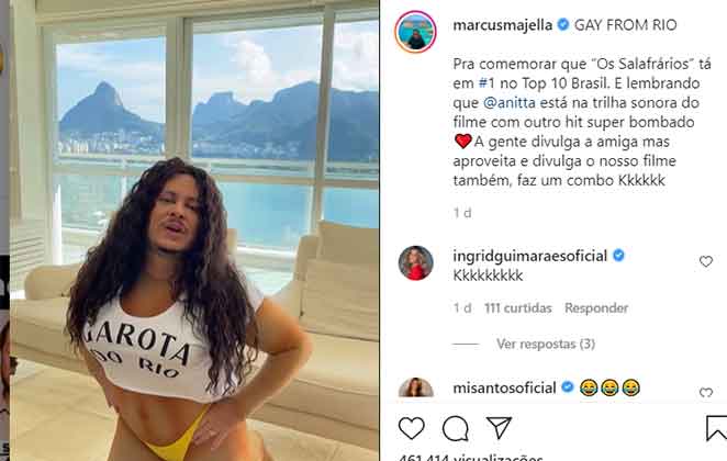 Marcus Majella capricha em clipe imitando Anitta