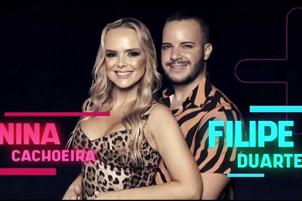 O cantor Filipe Duarte e a esposa Nina Cachoeira, modelo e digital influencer