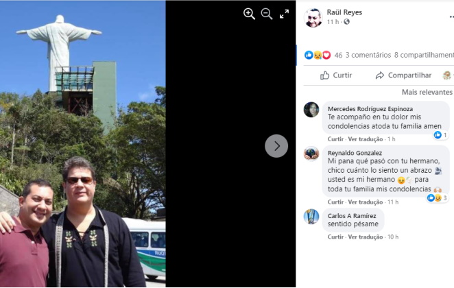 Publicação feita pelo irmão do ex-Menudo