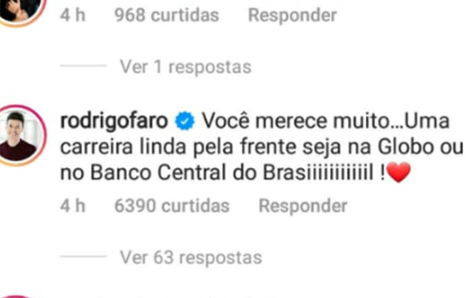 Rodrigo Faro parabeniza Gil do Vigor pela contratação 