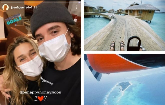 João Figueiredo e Sasha chegam às Maldivas para lua de mel