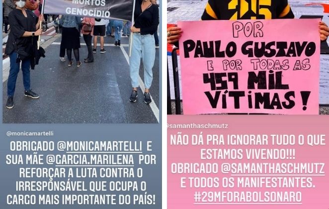 Thales agradece homenagens nas manifestações contra Bolsonaro