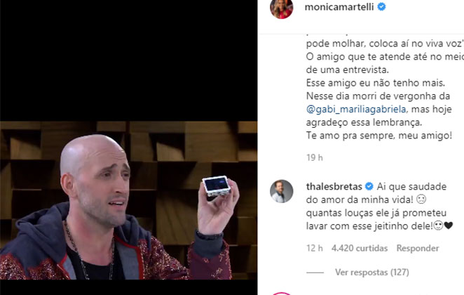 Thales Bretas emociona os seguidores com declaração a Paulo Gustavo 