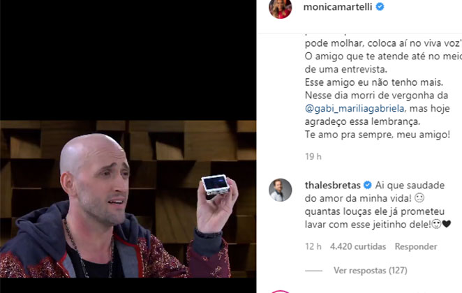 Thales Bretas emociona os seguidores com declaração a Paulo Gustavo