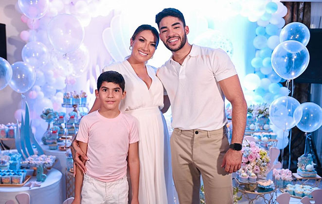 Thayse Teixeira, Leonardo e o filho dela, Bernardo