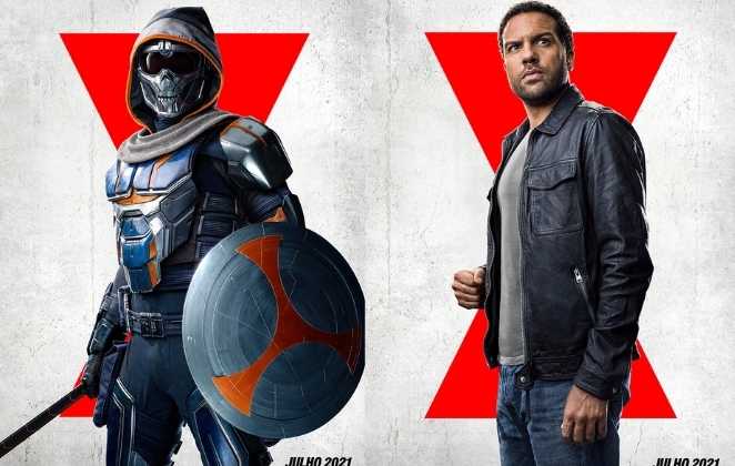 Pôsteres dos vilões de Viúva Negra