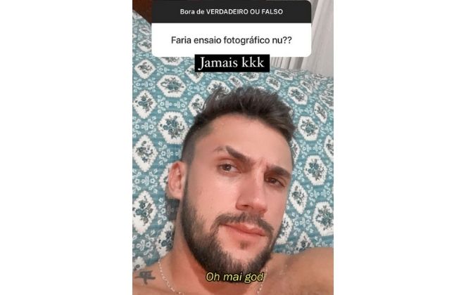 Arthur Picoli diz que jamais posaria para um ensaio nu