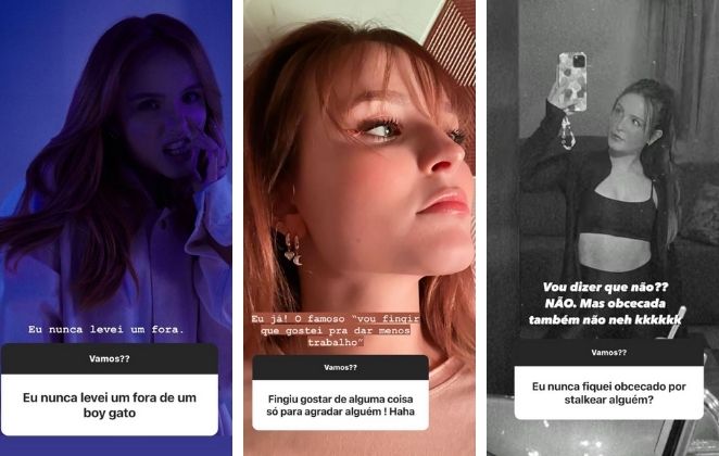 Larissa Manoela interage com os fãs nos Stories do Instagram