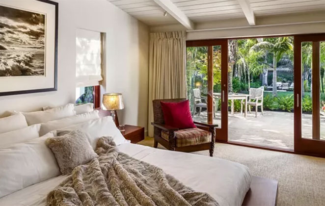 Bonita paisagem diretamente do quarto da casa