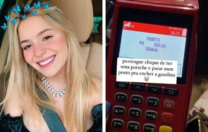 Viih Tube revela conta de 500 reais para abastecer Porsche