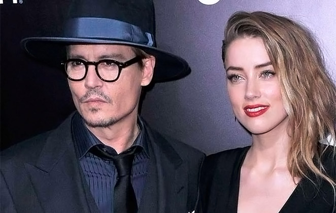 Amber Heard, conhecida principalmente como ex-mulher de Johnny Depp, f