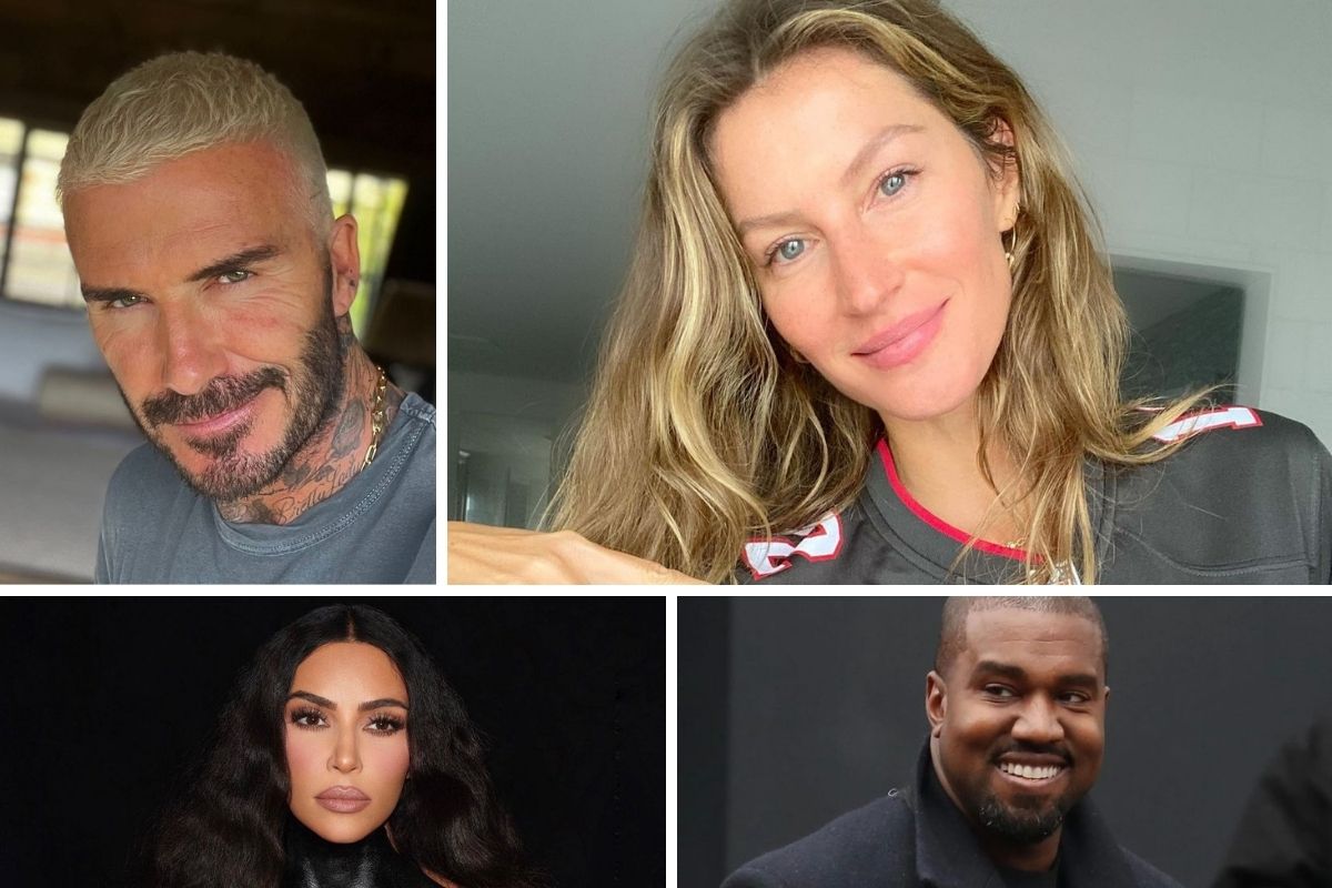 David Beckham, Gisele Bundchen, Kim Kardashian e Kenye West