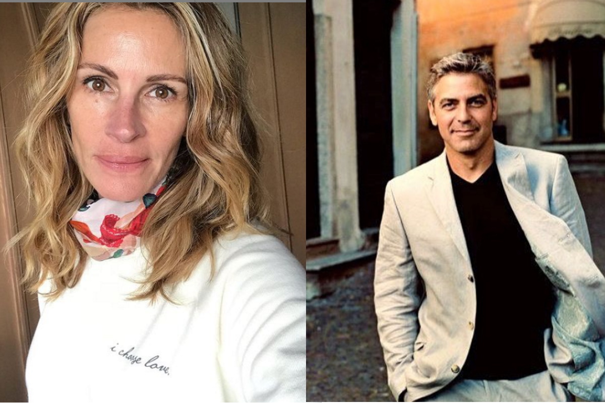Julia Roberts e George Clooney fotomontagem
