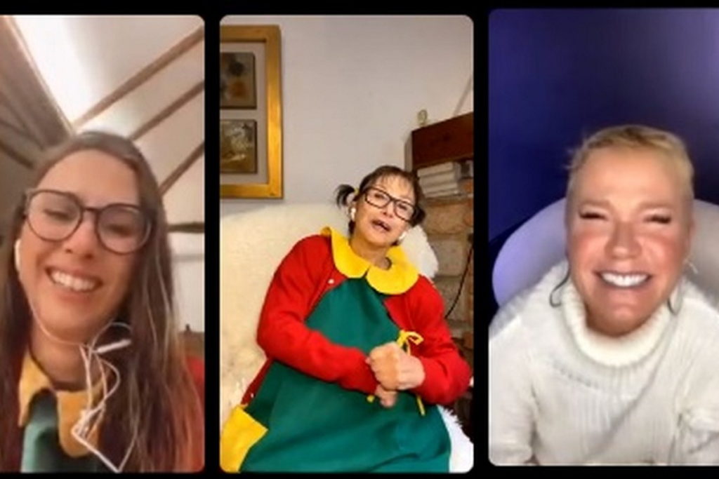 Tatá Werneck, Chiquinha e Xuxa em live