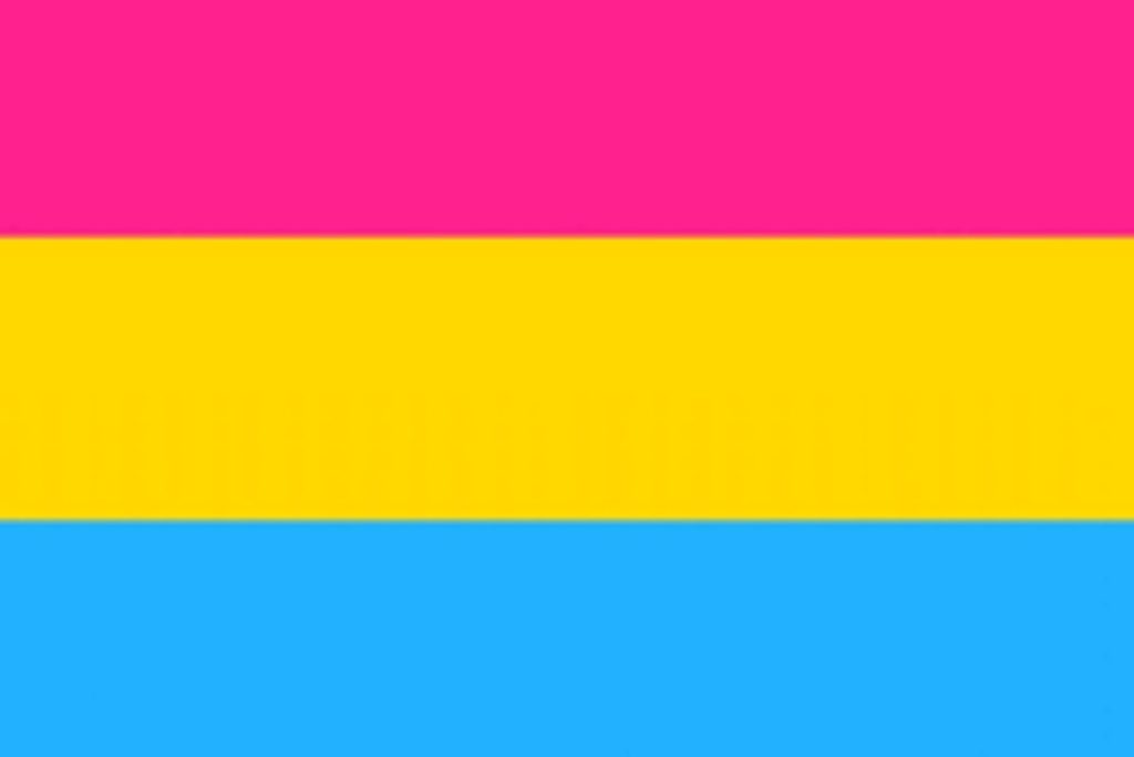 Foto da bandeira do orgulho pansexual