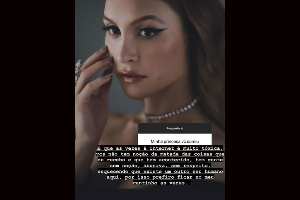 Carla Diaz desabafa sobre os ataques de ódio