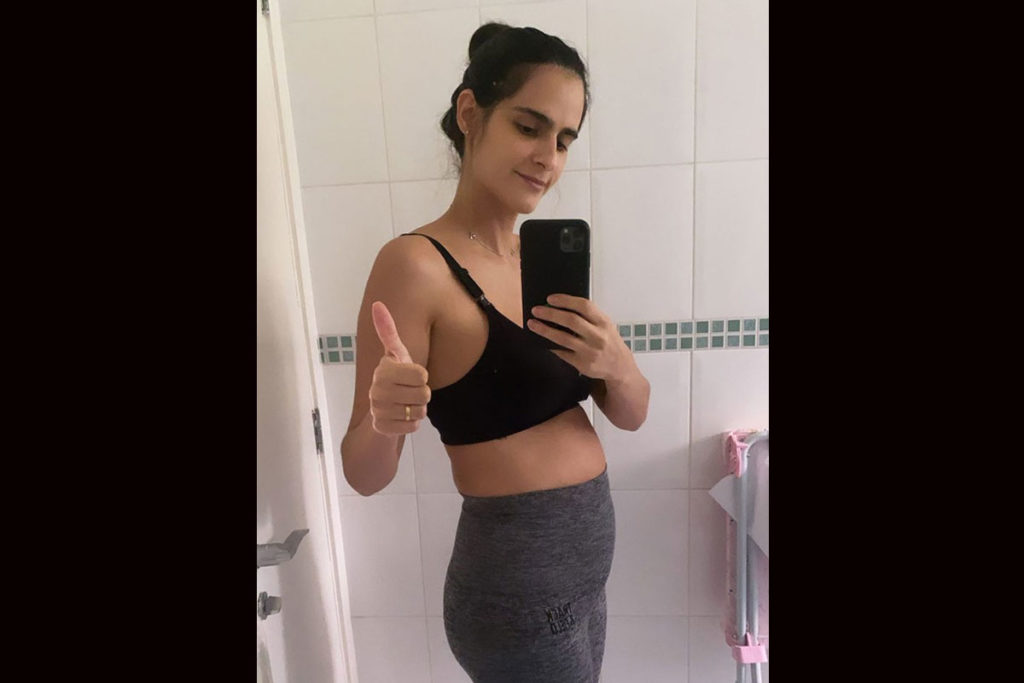Marcella Fogaça mostra corpo três meses após o parto