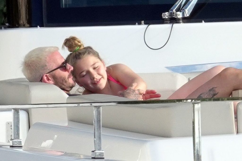 O chamego de David Beckhan e sua filha Harper