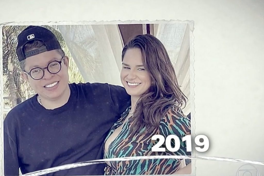 Pamella Holanda e seu ex-marido DJ Ivis