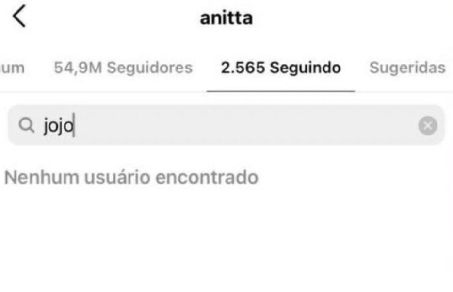 Anitta não segue mais Jojo Todynho nas redes sociais
