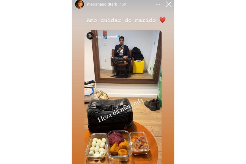 cauã-reymond-mostra-marmita-feita-por-mariana-goldfarb