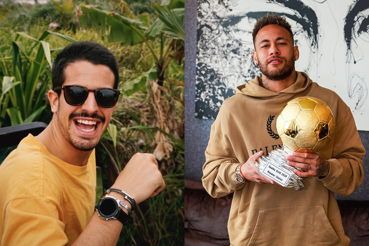Retrato Enzo Celulari e Neymar