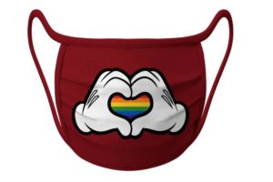 Máscara LGBTQIA+ da disney