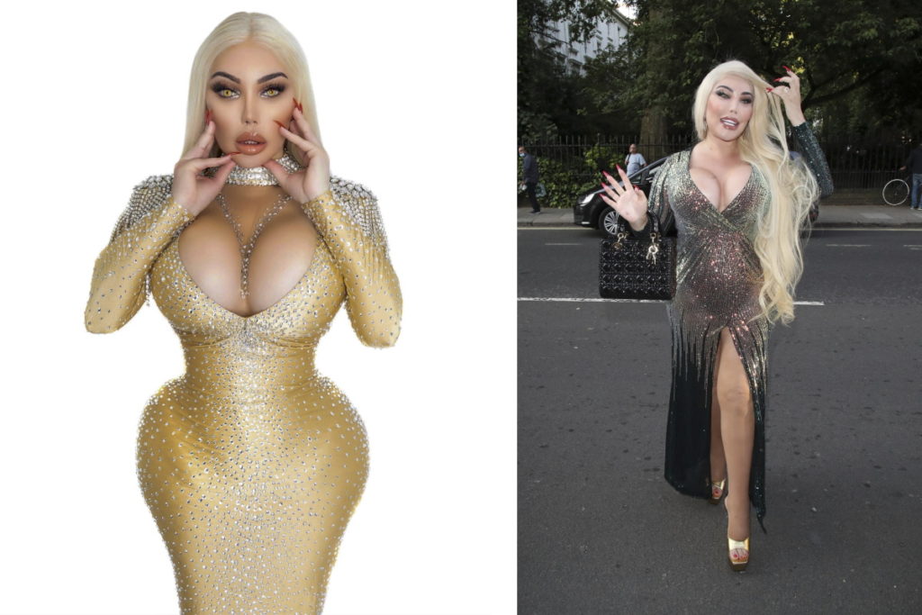 Jessica Alves de vestidos justos