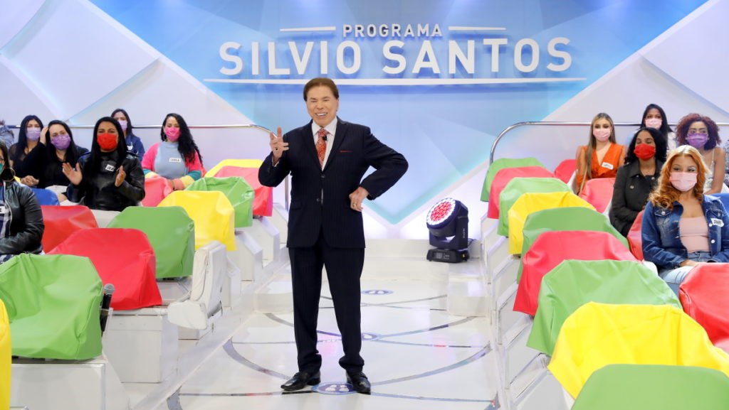Silvio Santos no auditorio do SBT