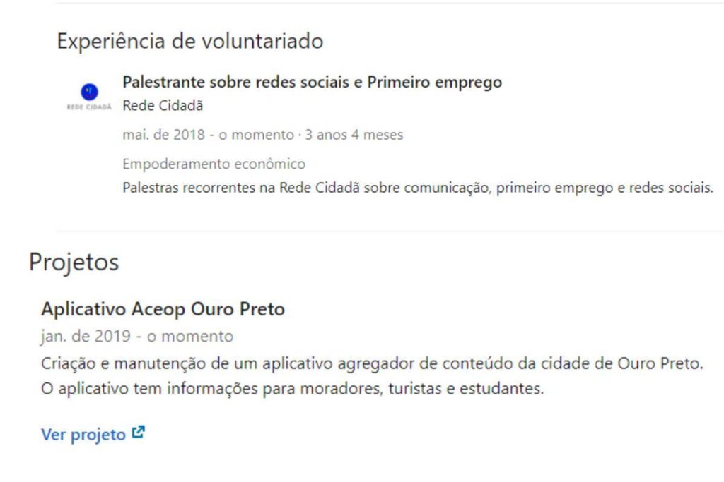 Atividades de Wendell Barros registradas no Linkedin