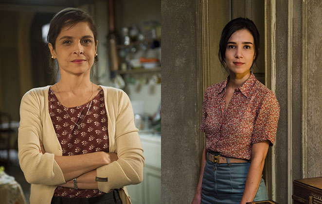 Drica Moraes e Marjorie Estiano como a personagem Cora, de Império