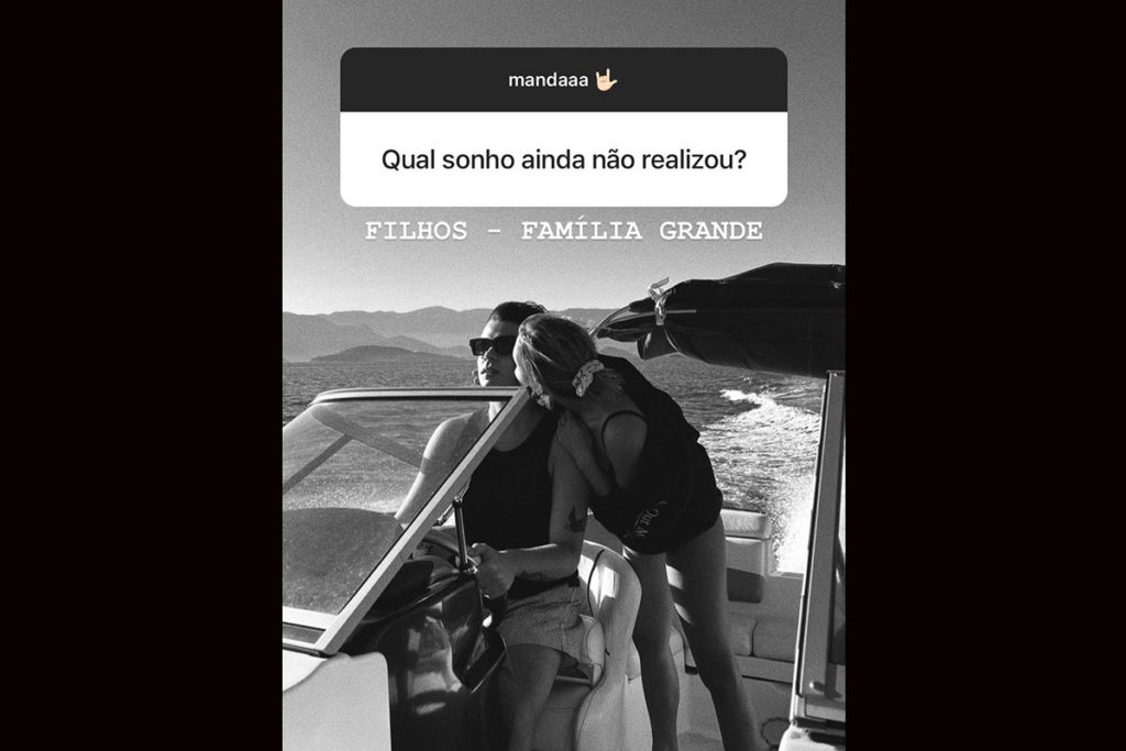 João Figueiredo fala da vontade de ter filhos com Sasha Meneghel