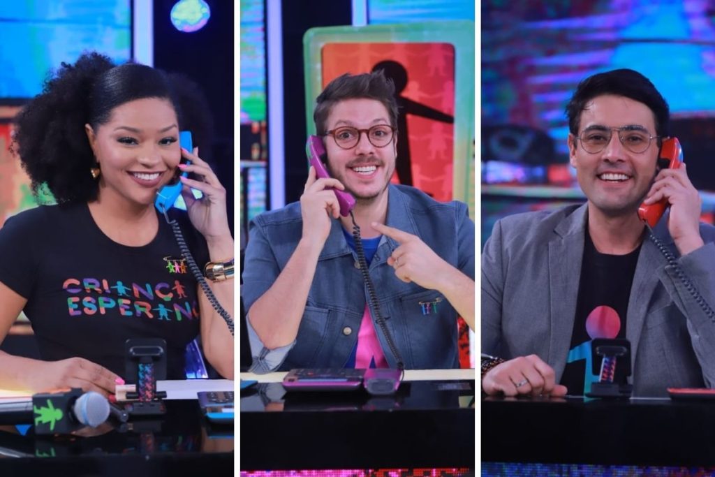 Juliana Alves, Fábio Porchat e Bruno de Luca