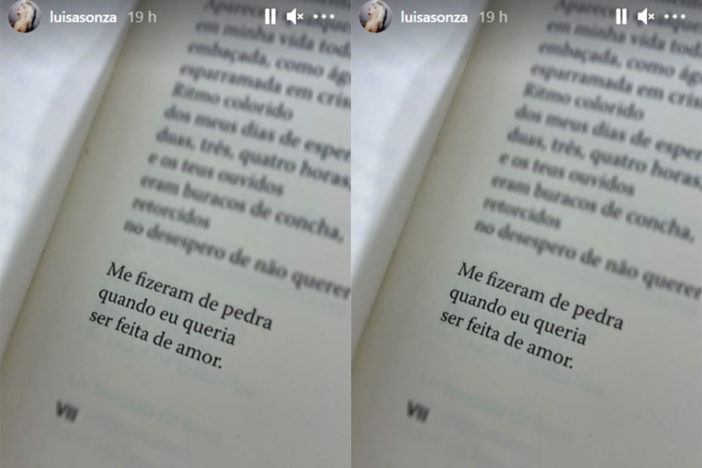 Luisa Sonza posta trecho de livro
